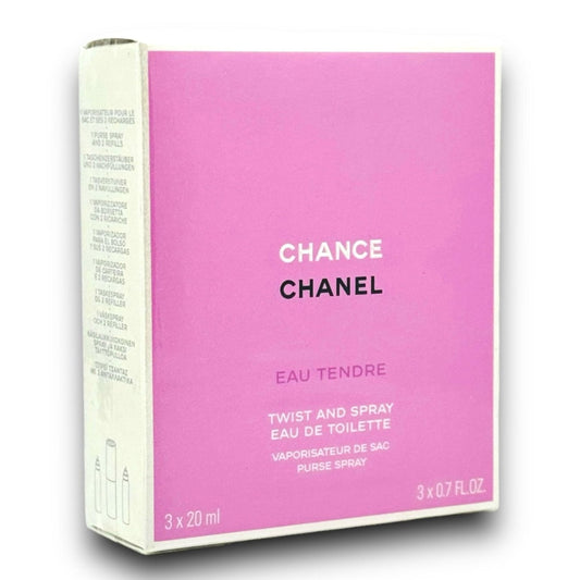 Chanel Chance Eau Tendre Eau de Toilette Twist and Spray 3x20ml (60ml)