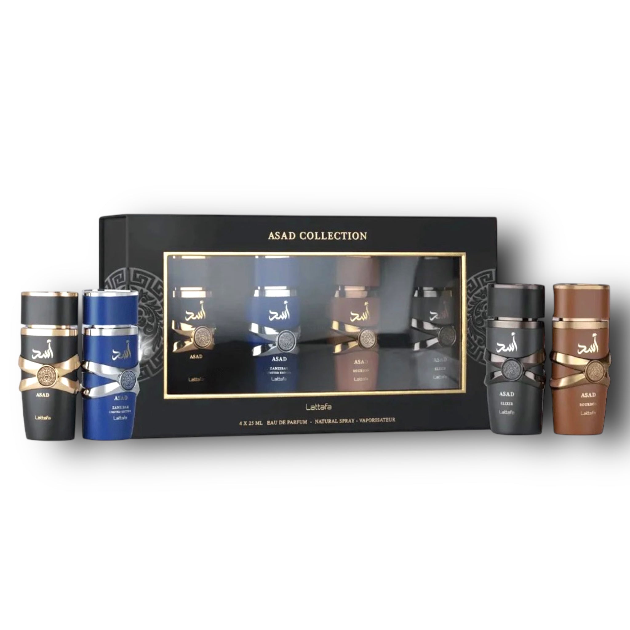 Lattafa Asad Collection 100ml Eau de Parfum (4x25ml) Parfum Miniaturen